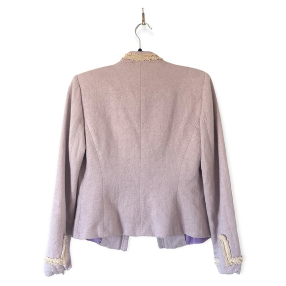 Anne Klein lavender tweed lady jacket size 4 - Picture 2 of 5